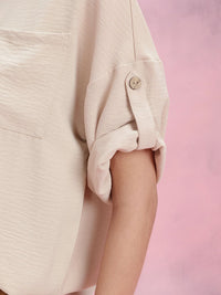 DressBerry Roll-Up Sleeve Oversize Shirt