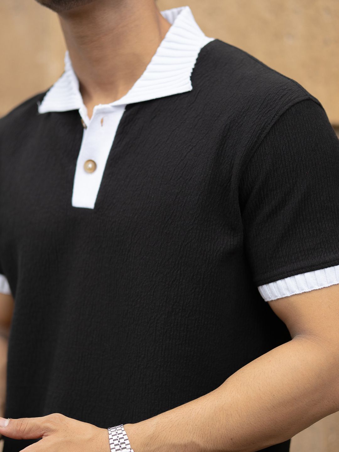 Powerlook Men Polo Collar T-shirt