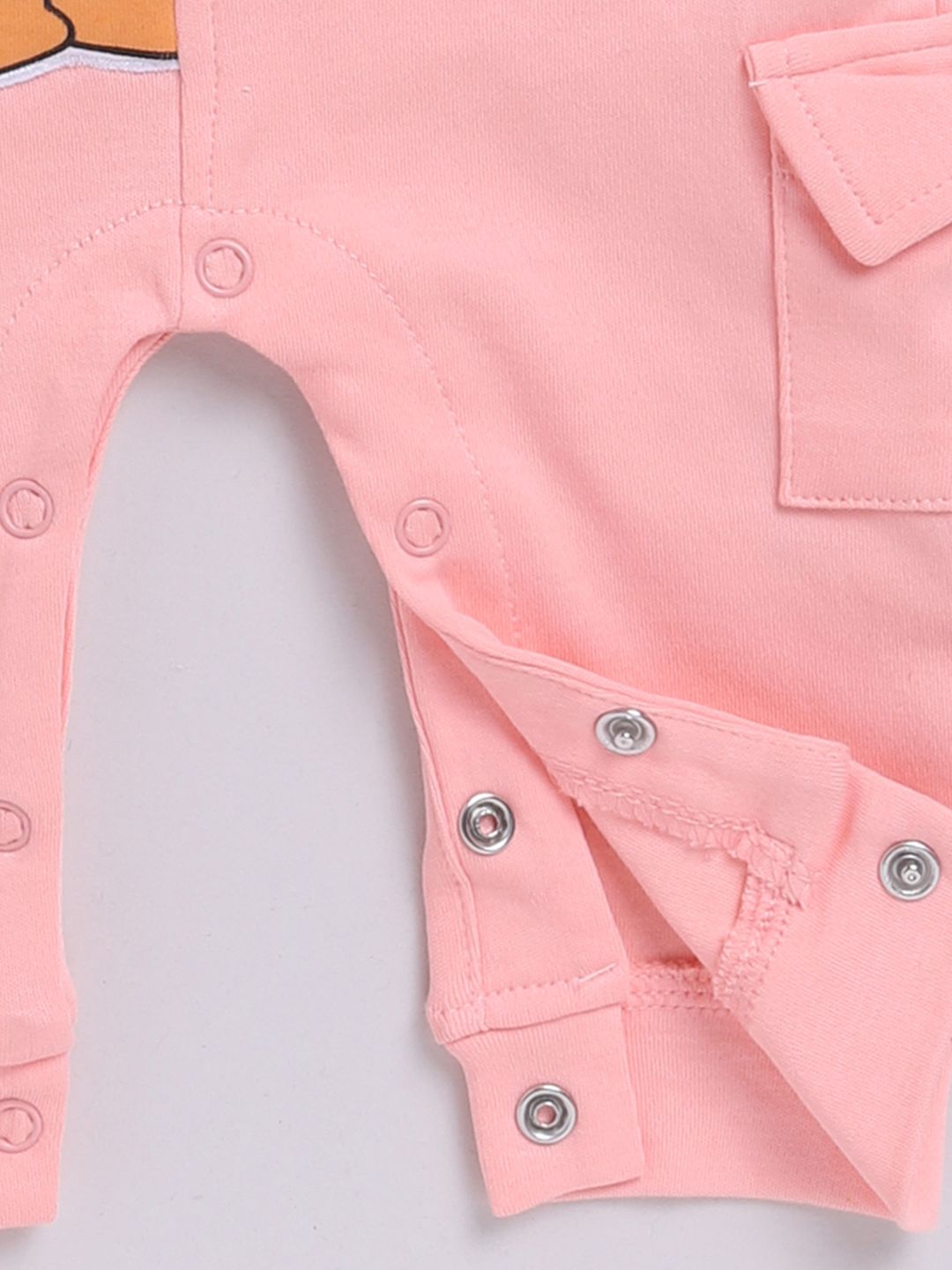 Moms Love Infants Boys Pure Cotton Applique Detail Dungaree With Striped T-Shirt