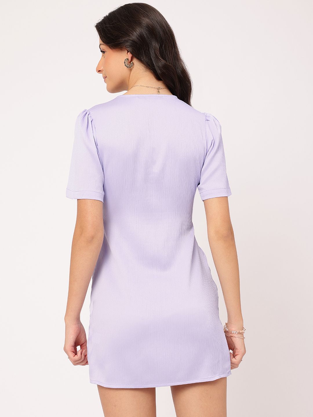 DressBerry Girly Glam Lavender Love Pleated Empire Dress