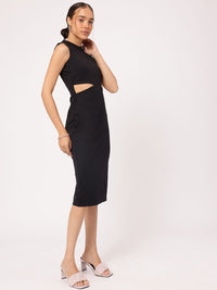 DressBerry Minimalist Muse Cut-Out Sheath Dress