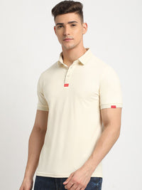 THE BEAR HOUSE Polo Collar Short Sleeves Slim Fit T-shirt