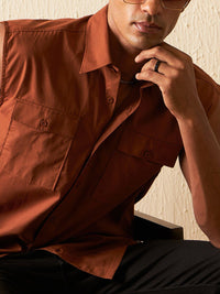 DENNISON Smart Sleeveless Cotton Casual Shirt