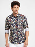 Being Human Men Slim Fit Floral Opaque Printed Casual Shirt
