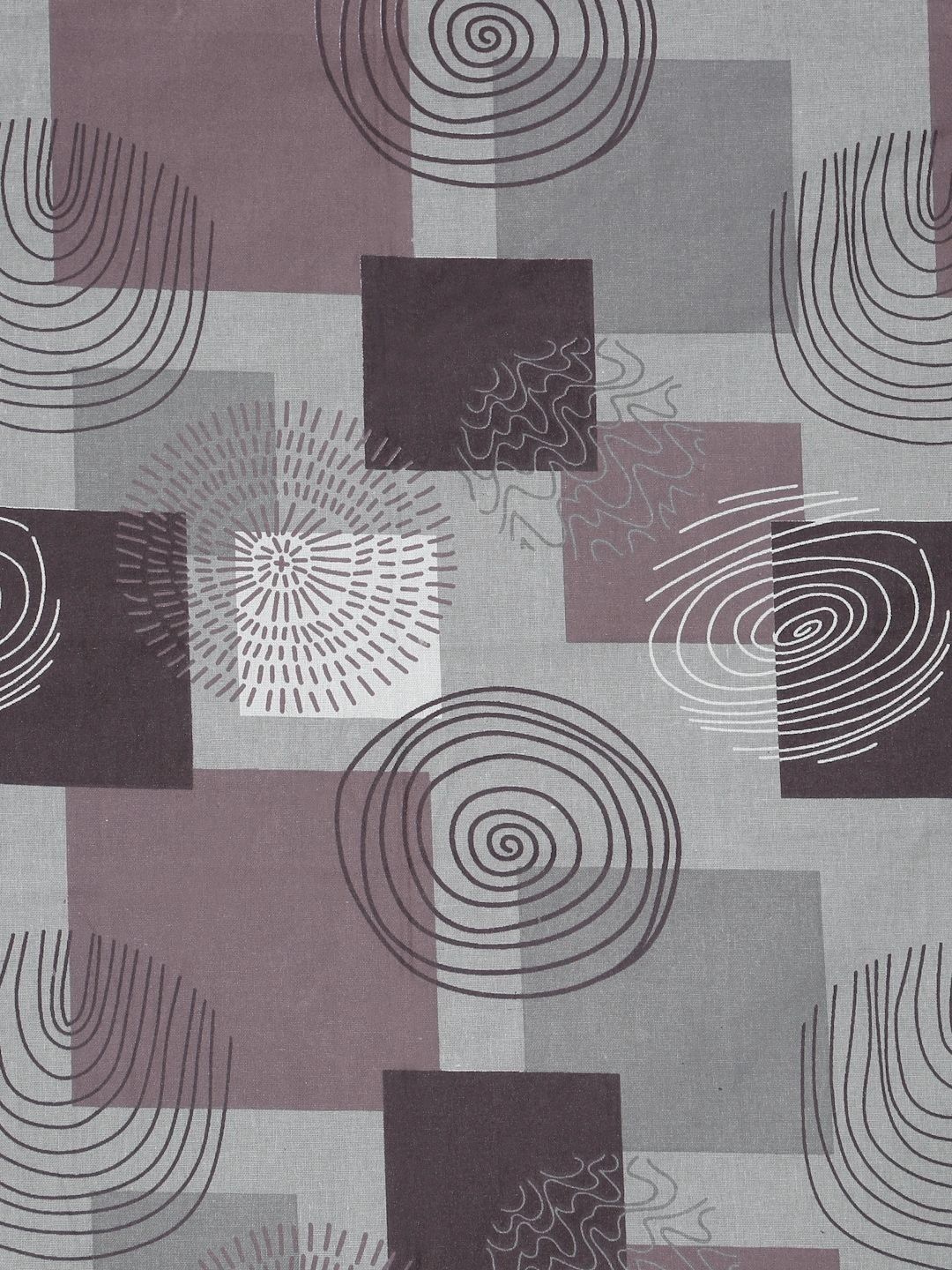 Moda Rapido X KLOTTHE Purple Printed Pure Cotton Single Bedsheet With Pillow Covers