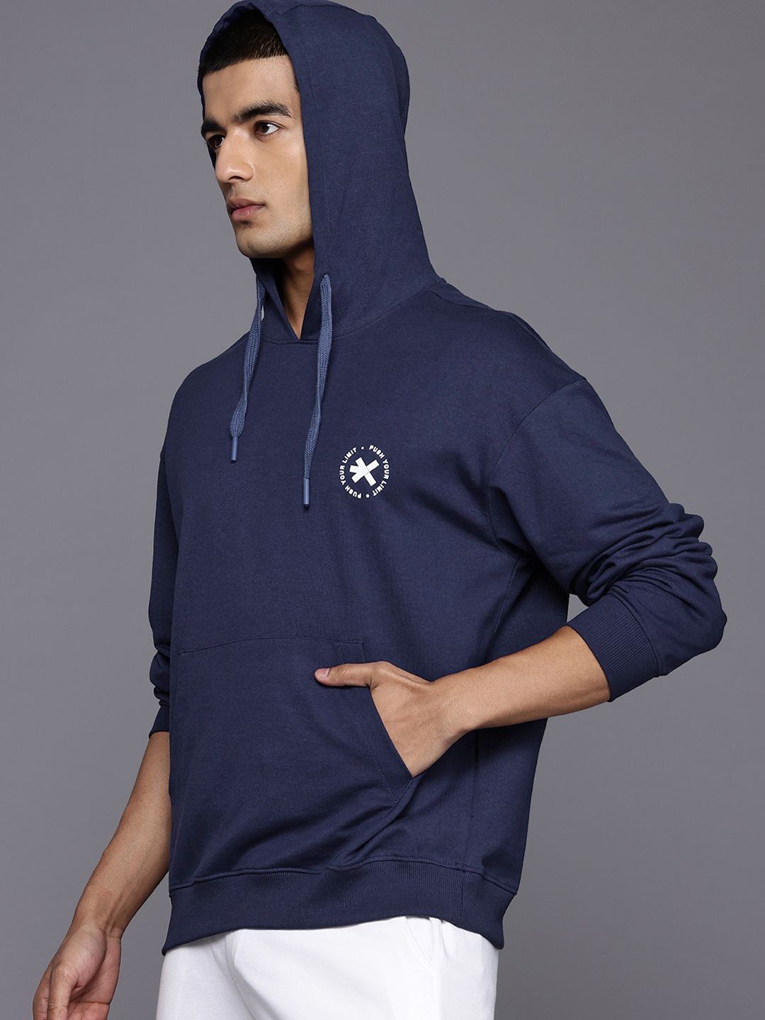 HRX by Hrithik Roshan Back Print Hooded Lifestyle Sweatshirt