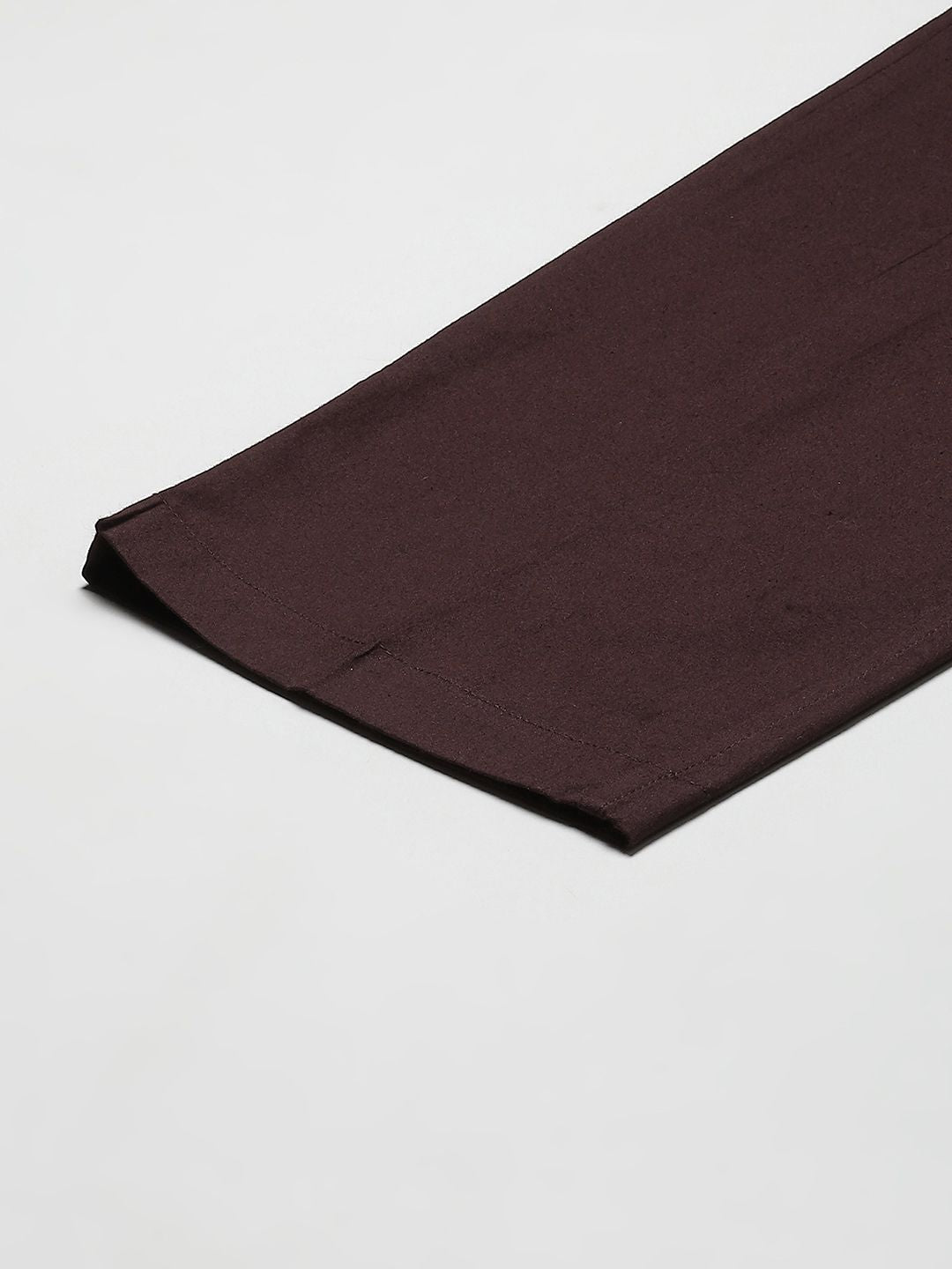 See Designs Men Brown Solid Cotton Pyjama