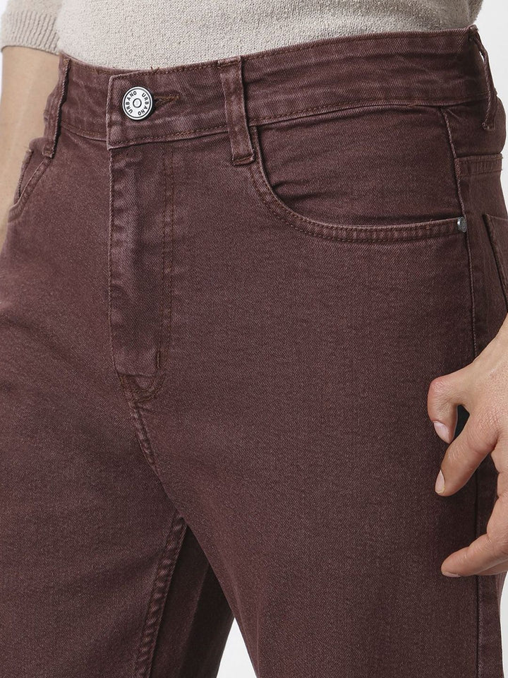 Urbano Fashion Men Straight Fit Washed Jeans Stretchable