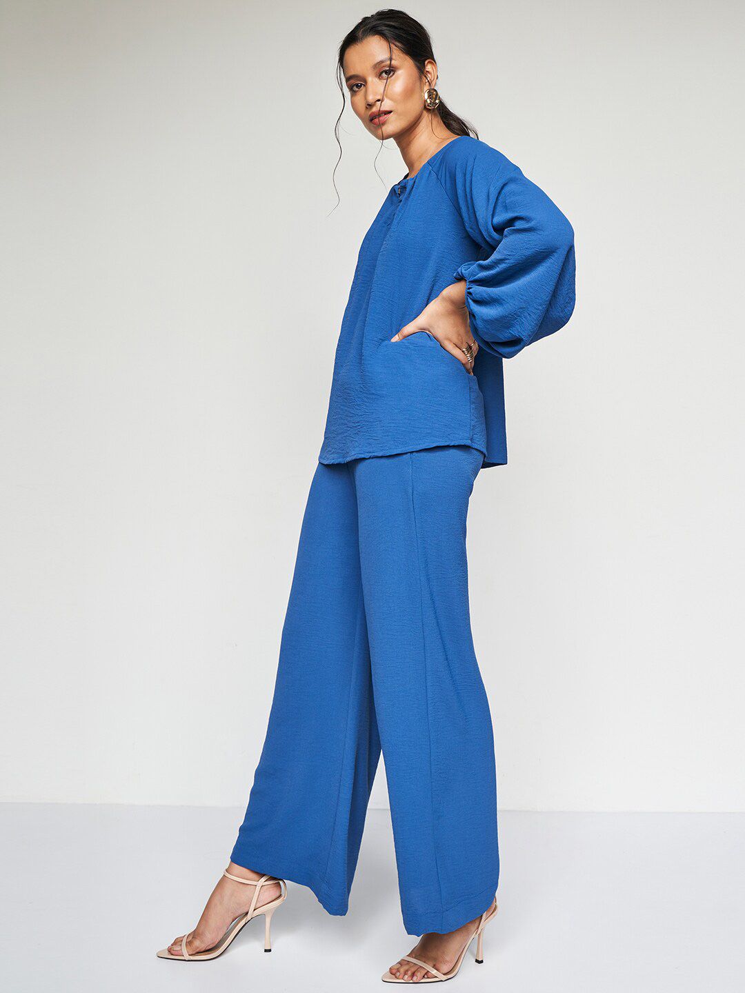 AND Round Neck Top With Palazzos