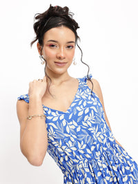 DressBerry Foliage Fever Tiered A-Line Dress