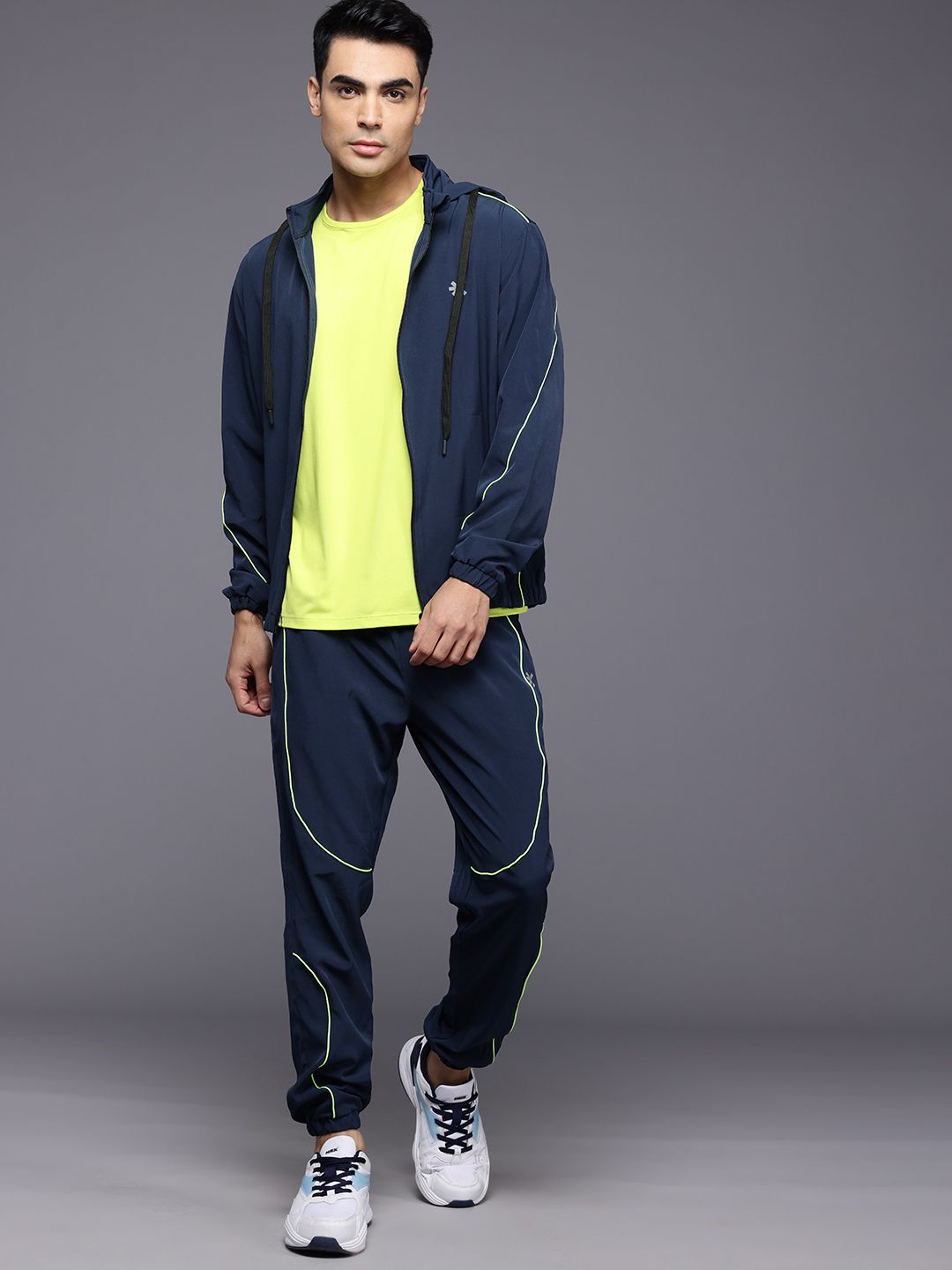 HRX by Hrithik Roshan Rapid-Dry Hooded Training Tracksuit