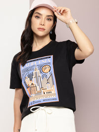 DILLINGER Printed Pure Cotton Boxy T-shirt
