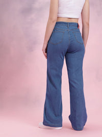 DressBerry Women Mid-Rise Wide Leg Jeans