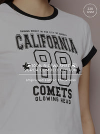 Dillinger Women Short Sleeve Boxy Cropped Printed Tshirt