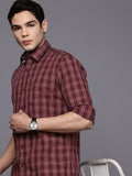 Raymond Pure Cotton Slim Fit Checked Casual Shirt