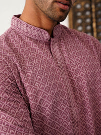 Jompers Embroidered Sequinned Kurta With Pyjama