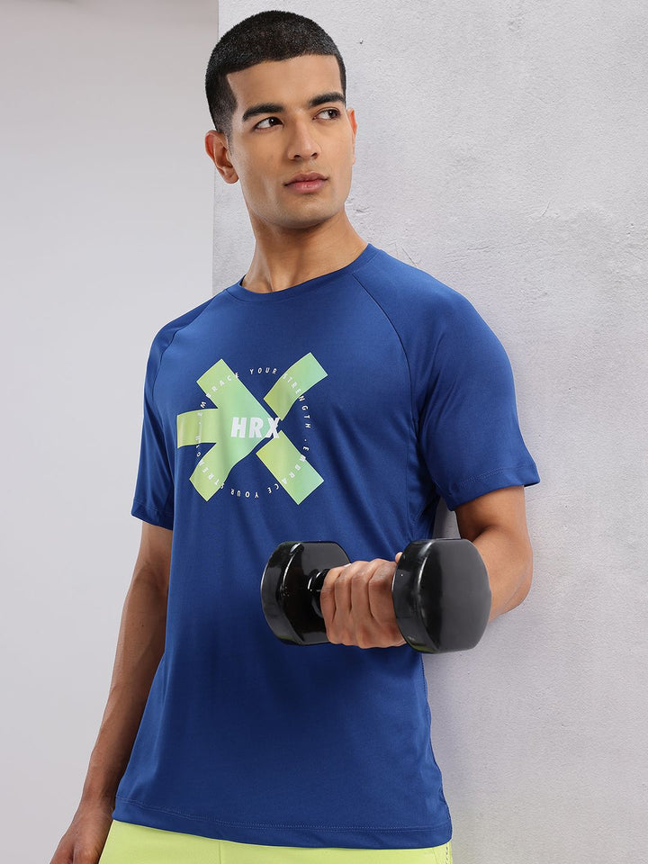 HRX by Hrithik Roshan Men Brand Logo Printed Training T-shirt