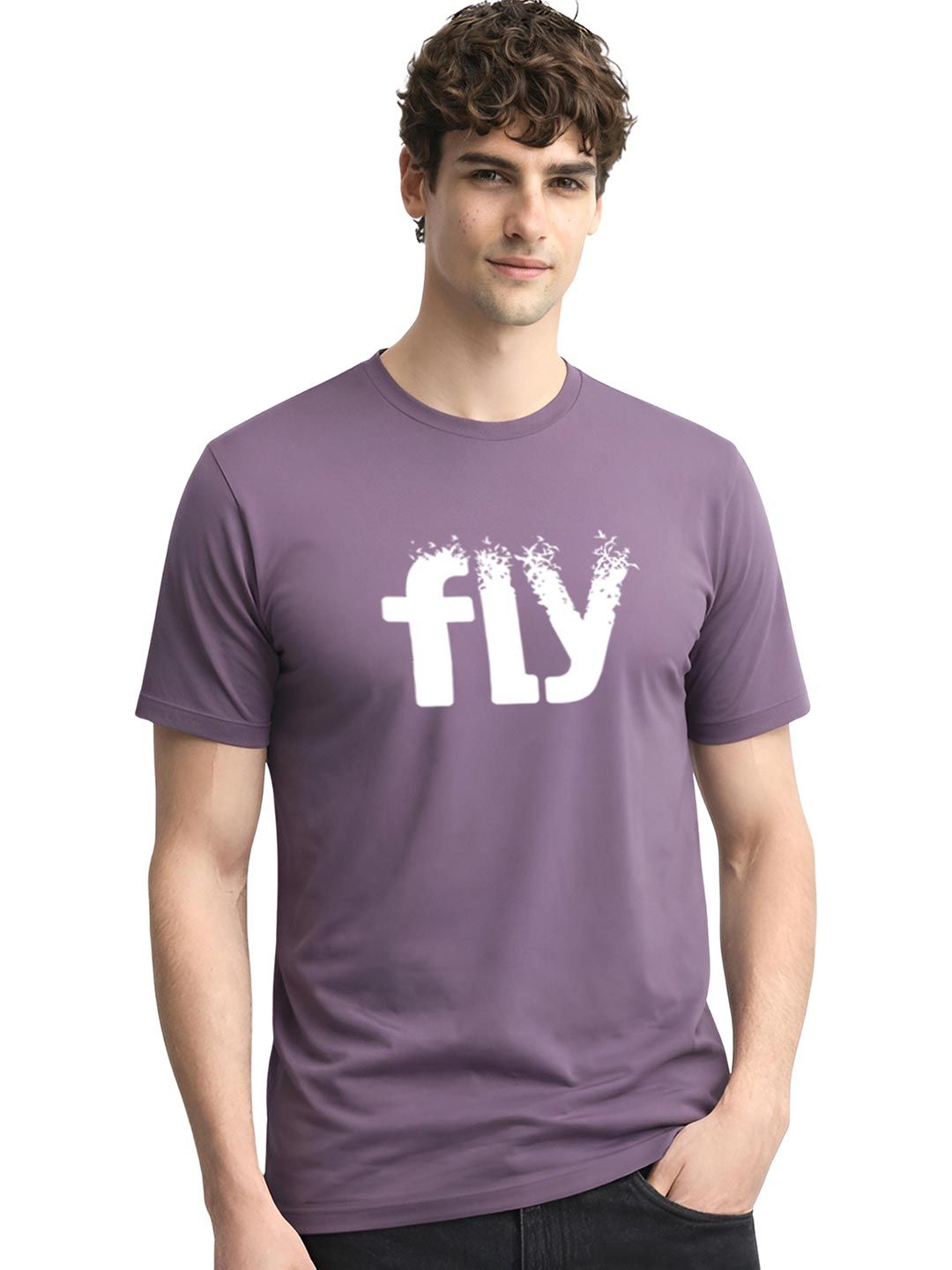 ADRO Men Typography Printed T-shirt