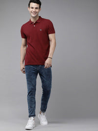 THE BEAR HOUSE Polo Collar Pure Cotton Slim Fit T-shirt