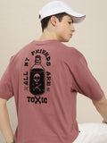 Difference of Opinion Men Graphic Embroidered Oversized T-shirt