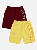 HELLCAT Boys Pack of 2 Cotton Sports Shorts