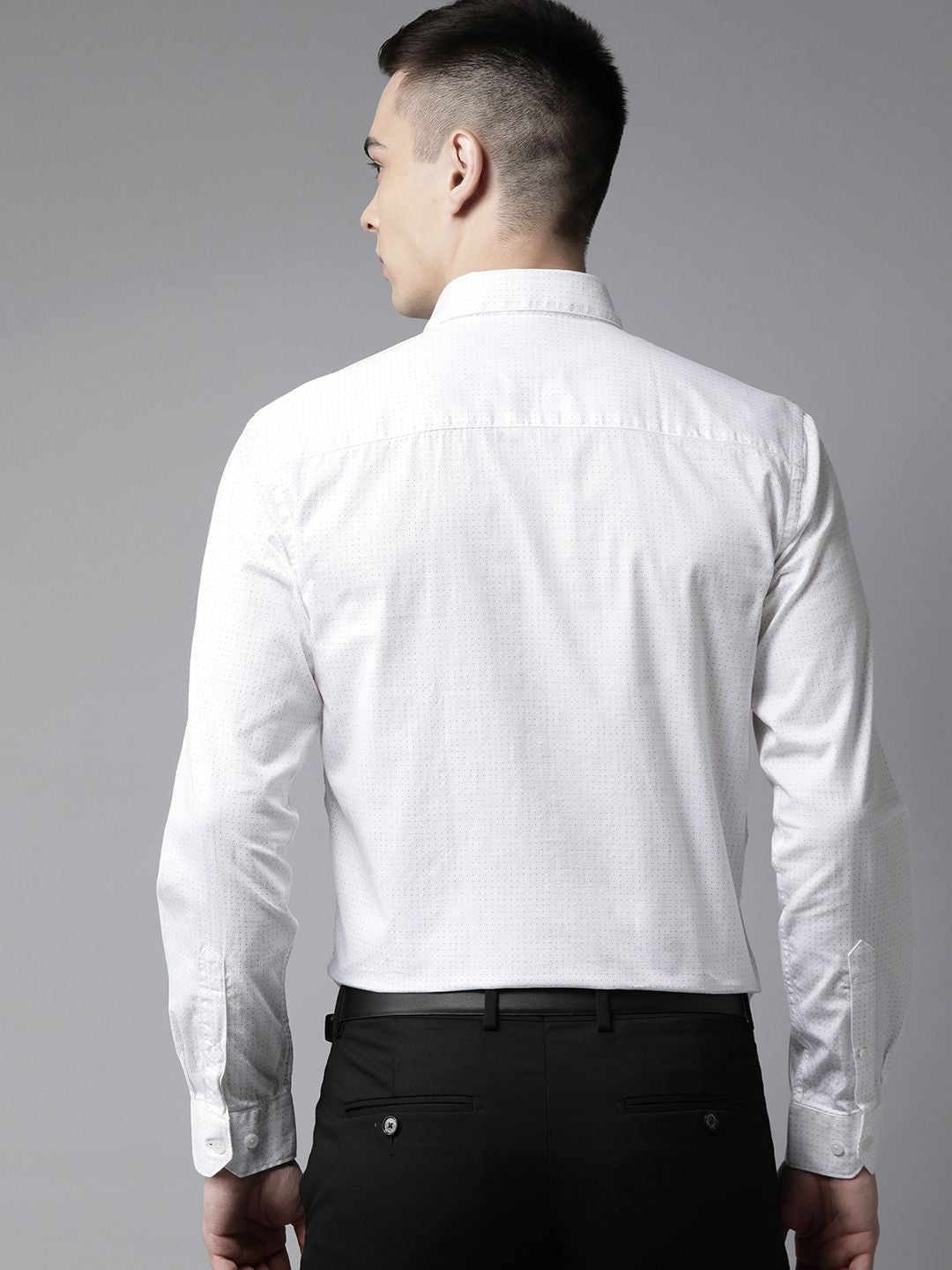 Park Avenue Men Pure Cotton Slim Fit Printed Formal Shirt