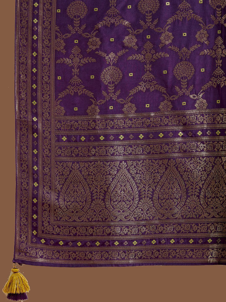 Libas Ethnic Motifs Woven Design Regular Kurta with Trousers & Dupatta