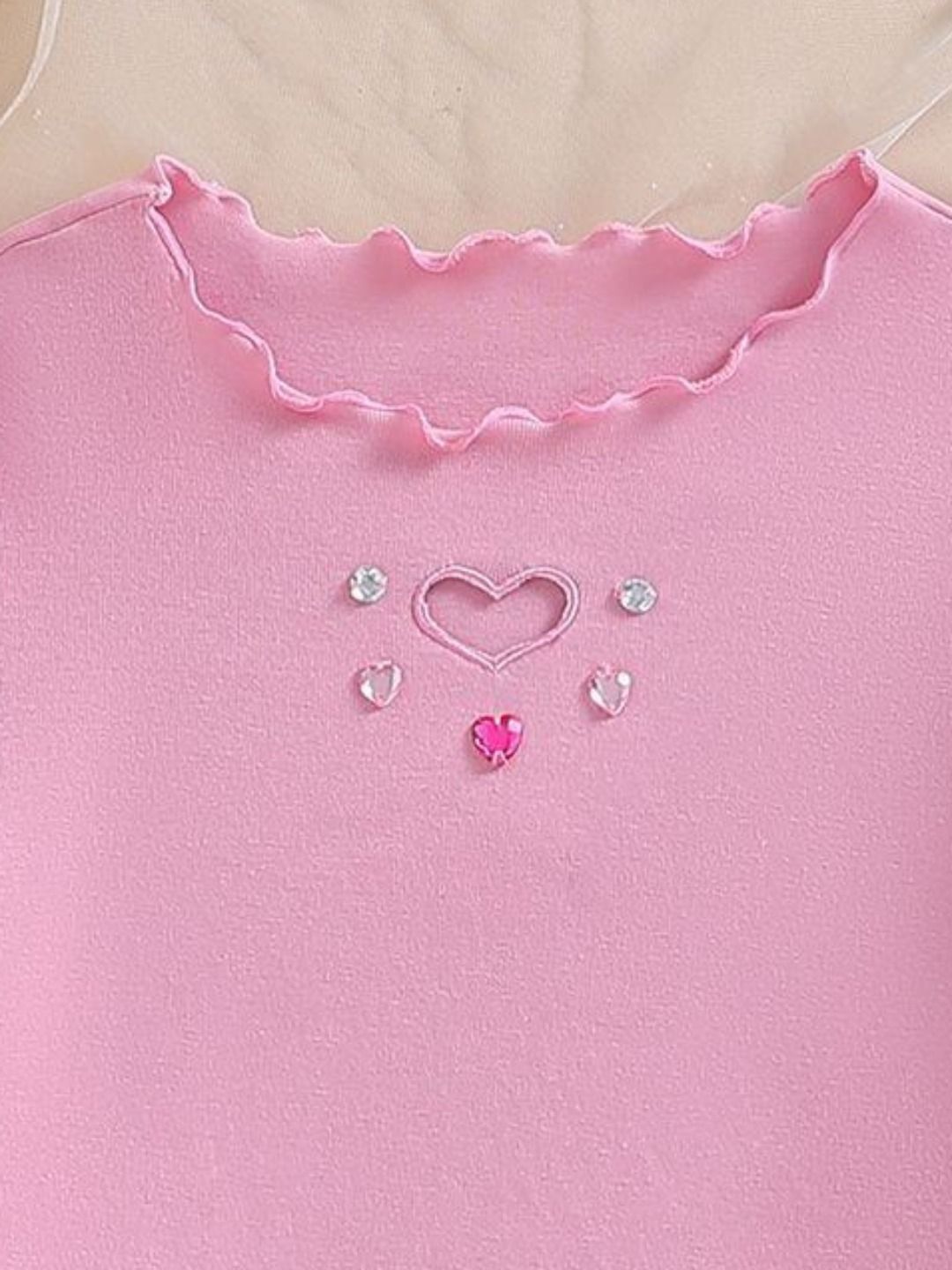 YK Girls Printed V-Neck Pockets T-shirt