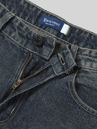 Bene Kleed Men Relaxed Fit Pocket Distress Tinted Jeans