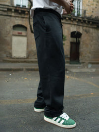 Powerlook Men Black Printed Baggy Trackpant