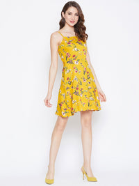 Berrylush Floral Print A-Line Dress