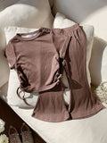 YK Girls Short Sleeve Top & Trousers Clothing Set