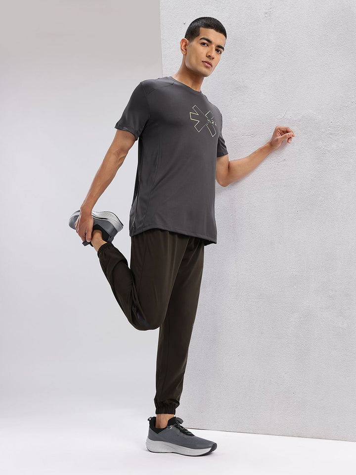 HRX by Hrithik Roshan Men Brand Logo Printed Rapid-Dry Training T-shirt