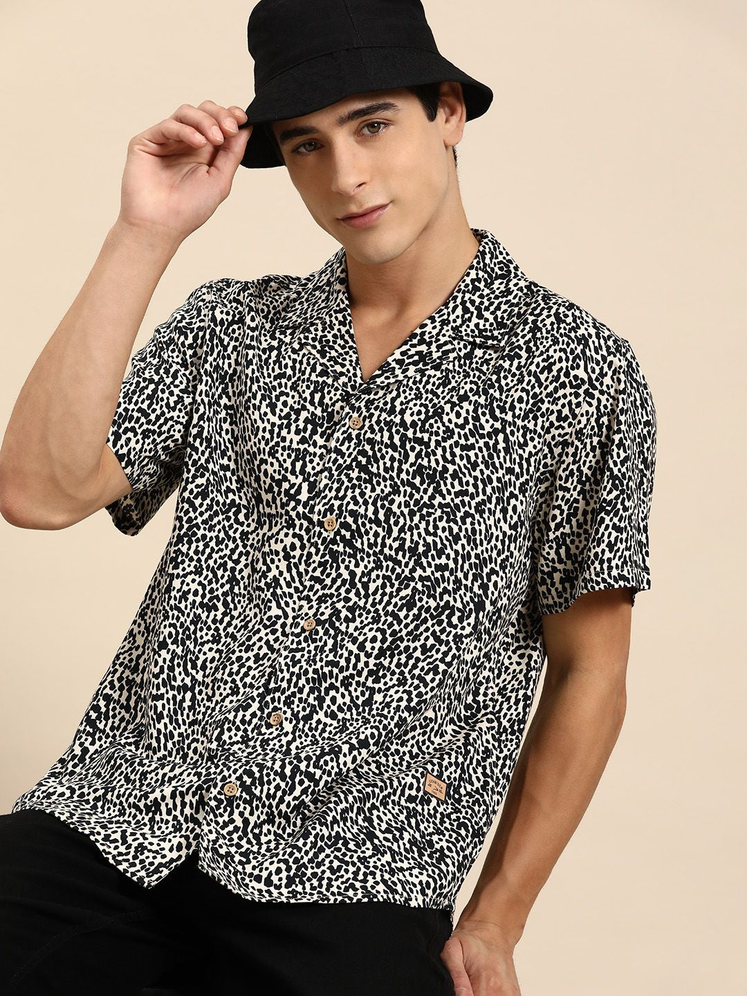 DENNISON Men Smart Block Printed Casual Shirt