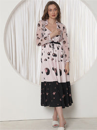 RAREISM Floral Printed Open Front Crop Shrug