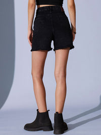 STREET 9 Women High-Rise Denim Shorts