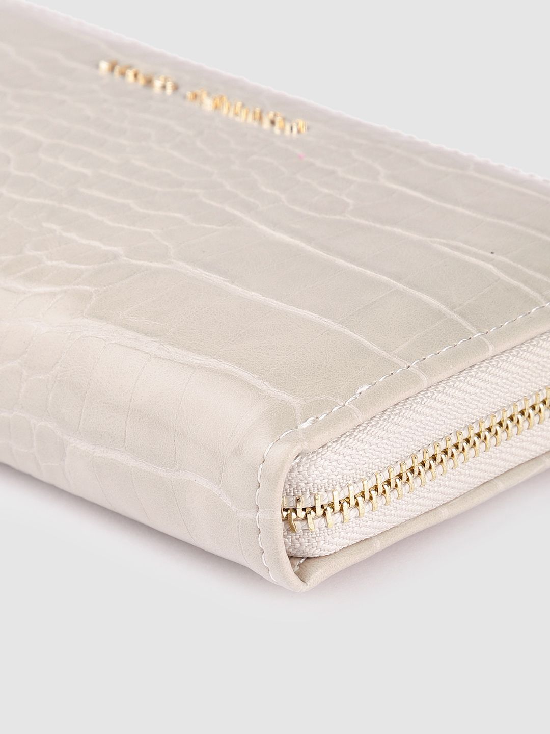Lino Perros Women Croc Textured Zip Around Wallet
