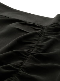 all about you Ruched High Waist Straight Midi Skirt