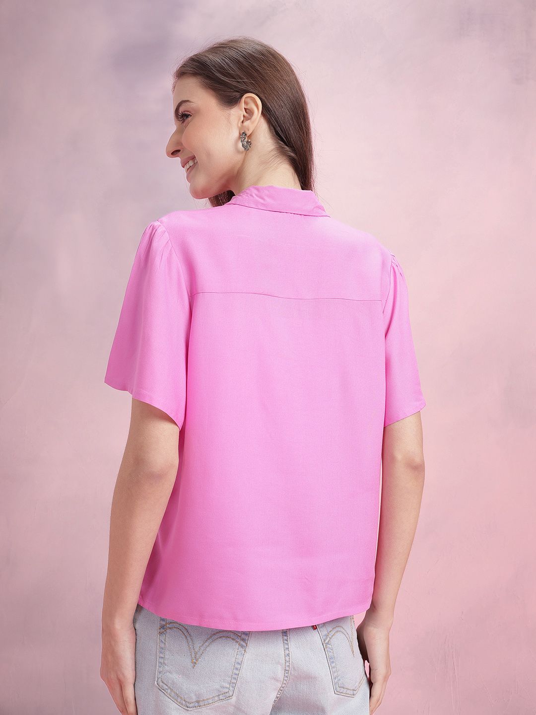 DressBerry Flutter Sleeve Casual Shirt