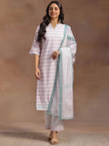 Libas Embroidered Regular Kurta with Palazzos & With Dupatta