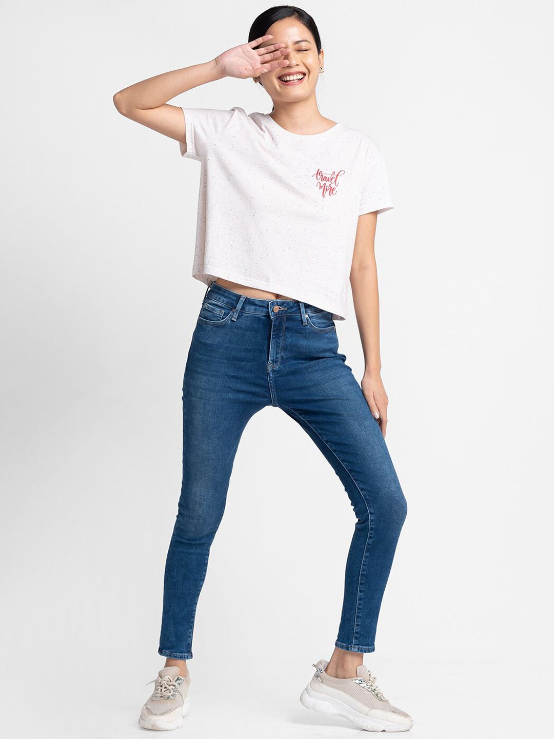 SPYKAR Women Blue Slim Fit Light Fade Jeans