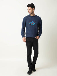 RARE RABBIT Men Carr Slim Fit Sweatshirt