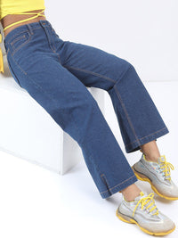Tokyo Talkies Women Wide Leg Flared Mid Rise stretchable Jeans