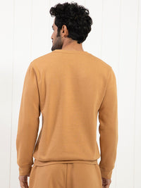 RARE RABBIT Men Argyll Typography Printed Sweatshirt