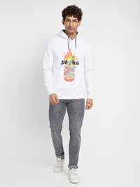 Being Human Graphic Printed Hooded Cotton Pullover