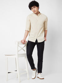 SPYKAR Men Linen Regular Fit Trousers