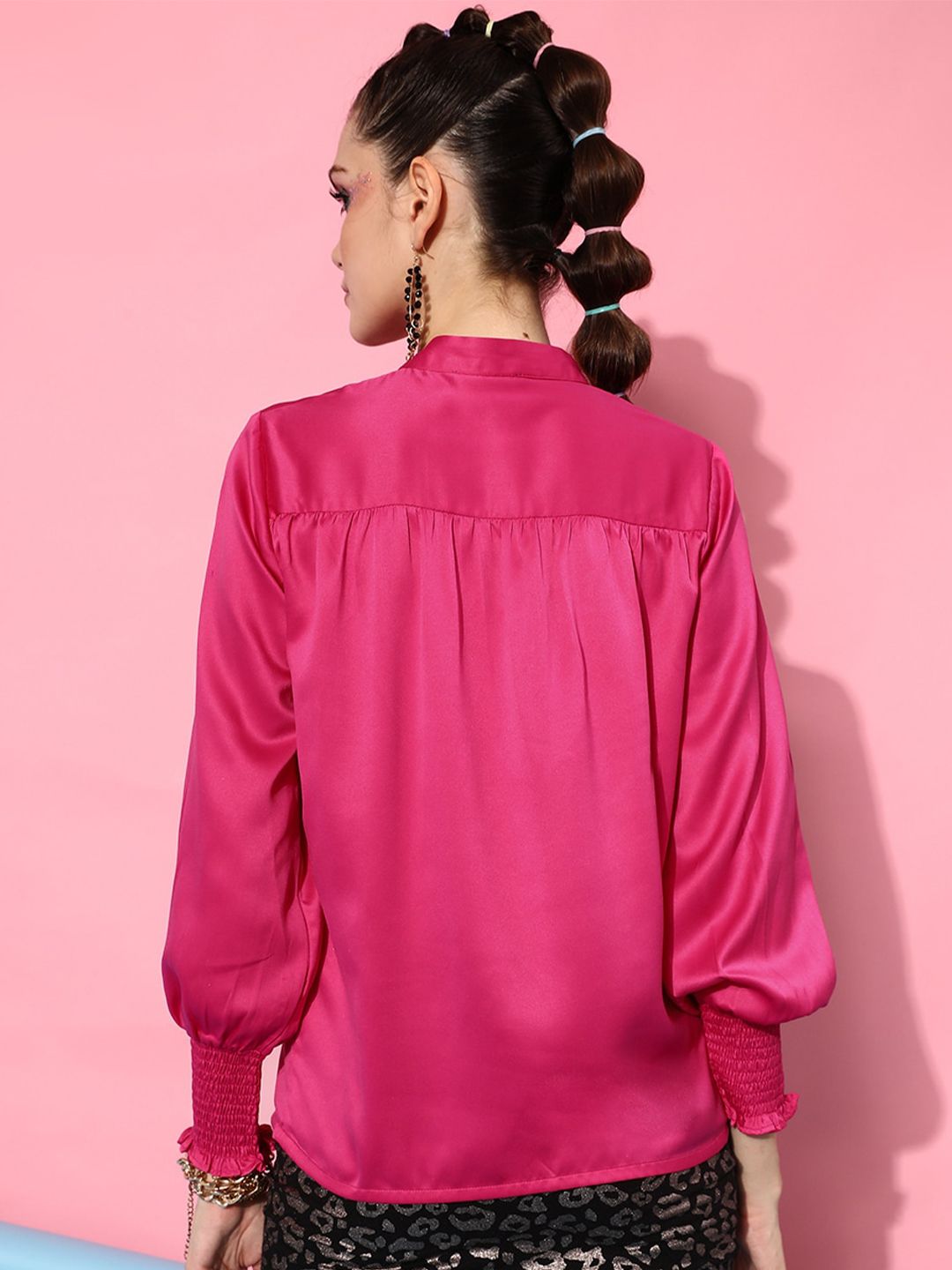 STREET 9 Women Fuchsia Casual Shirt