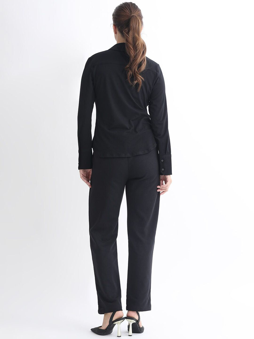 RAREISM Women Mid Rise Slim Fit Cotton Track Pants