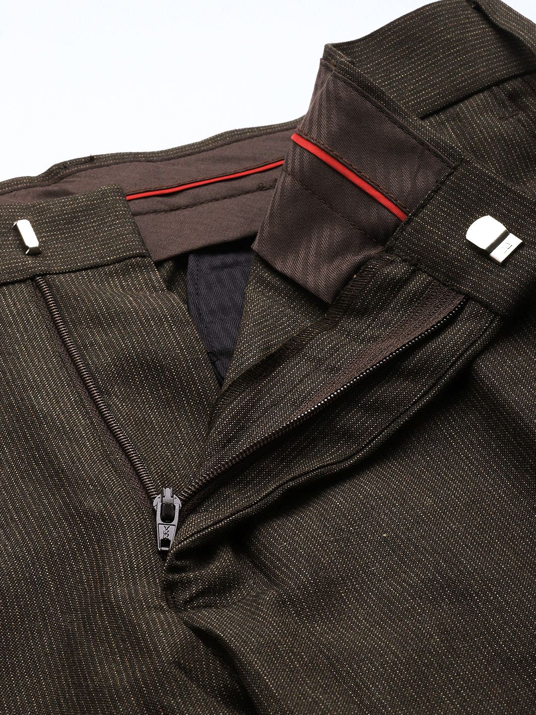 Park Avenue Men Striped Formal Trousers