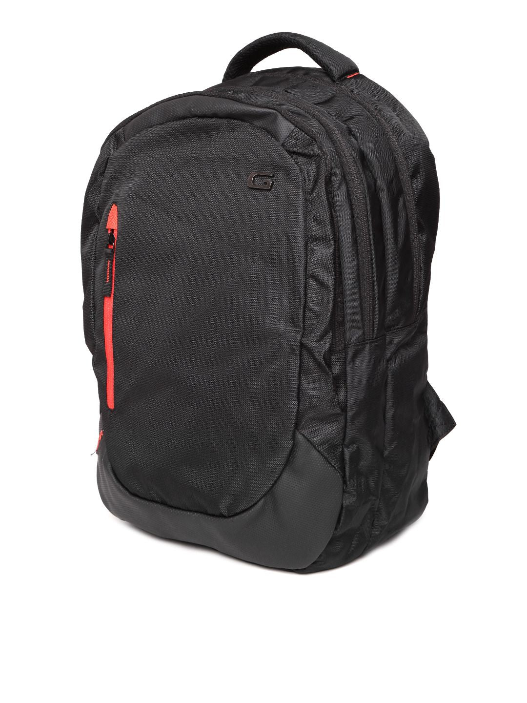 Gear Unisex Black Solid Laptop Backpack